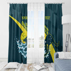 Custom Australia Water Polo 2024 Window Curtain Aussie Stingers Kangaroo Sporty Version