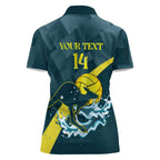 Custom Australia Water Polo 2024 Women Polo Shirt Aussie Stingers Kangaroo Sporty Version