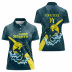 Custom Australia Water Polo 2024 Women Polo Shirt Aussie Stingers Kangaroo Sporty Version