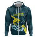 Custom Australia Water Polo 2024 Zip Hoodie Aussie Stingers Kangaroo Sporty Version