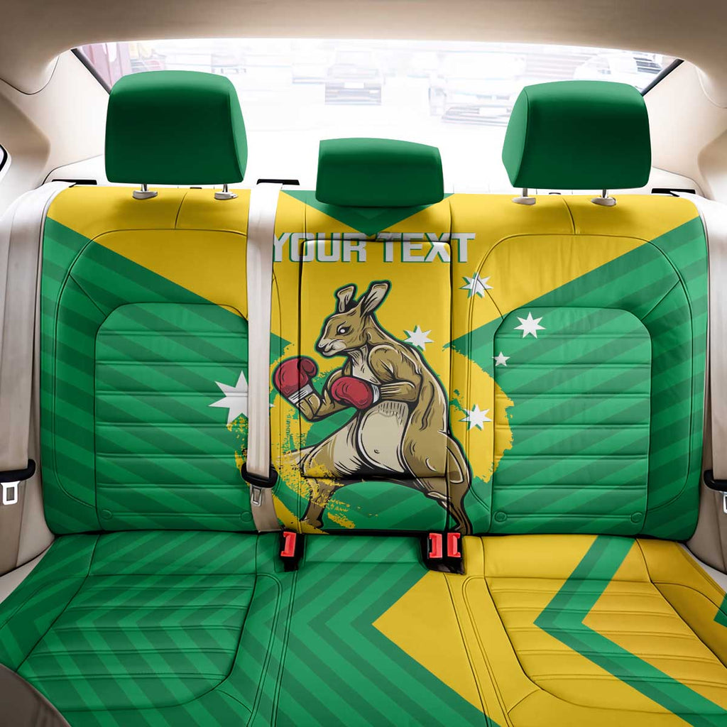 Personalised Australia Boxing Kangaroo Back Car Seat Cover Aussie Pride National Color