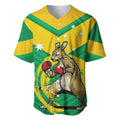 Personalised Australia Boxing Kangaroo Baseball Jersey Aussie Pride National Color