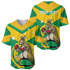Personalised Australia Boxing Kangaroo Baseball Jersey Aussie Pride National Color