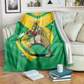 Personalised Australia Boxing Kangaroo Blanket Aussie Pride National Color