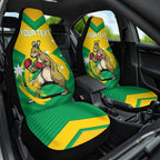Personalised Australia Boxing Kangaroo Car Seat Cover Aussie Pride National Color