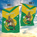 Personalised Australia Boxing Kangaroo Garden Flag Aussie Pride National Color