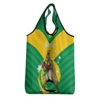 Personalised Australia Boxing Kangaroo Grocery Bag Aussie Pride National Color