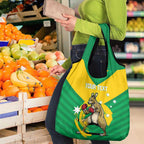 Personalised Australia Boxing Kangaroo Grocery Bag Aussie Pride National Color