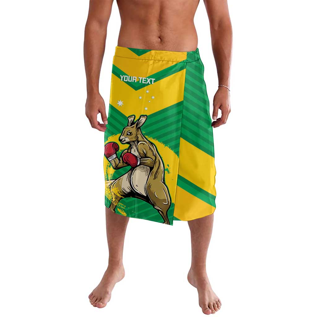 Personalised Australia Boxing Kangaroo Lavalava Aussie Pride National Color