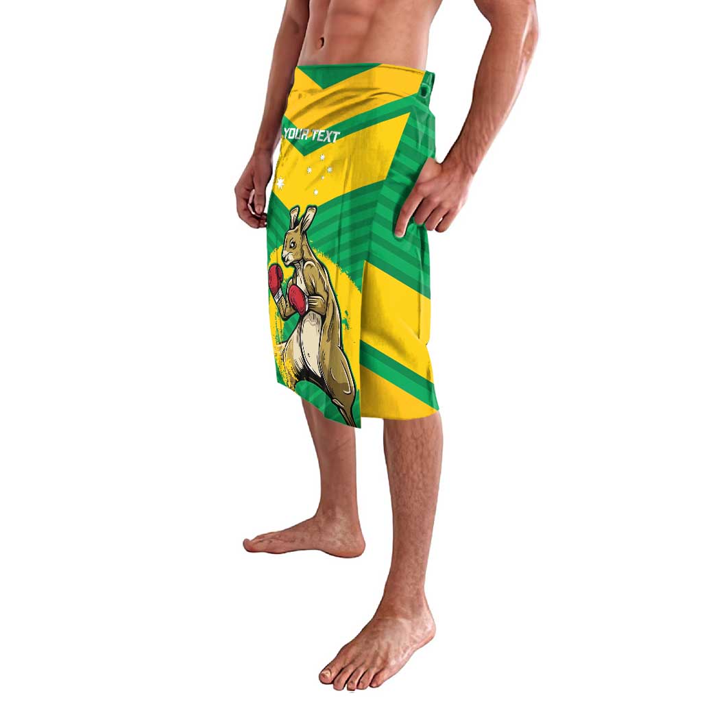 Personalised Australia Boxing Kangaroo Lavalava Aussie Pride National Color