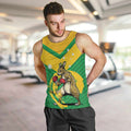 Personalised Australia Boxing Kangaroo Men Tank Top Aussie Pride National Color