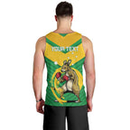 Personalised Australia Boxing Kangaroo Men Tank Top Aussie Pride National Color