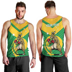 Personalised Australia Boxing Kangaroo Men Tank Top Aussie Pride National Color