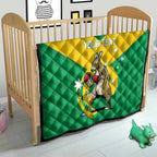 Personalised Australia Boxing Kangaroo Quilt Aussie Pride National Color