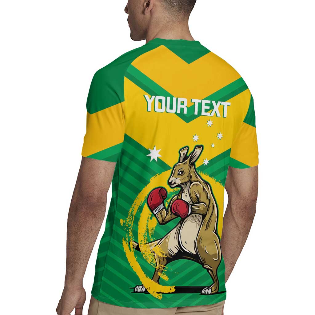 Personalised Australia Boxing Kangaroo Rugby Jersey Aussie Pride National Color