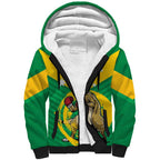 Personalised Australia Boxing Kangaroo Sherpa Hoodie Aussie Pride National Color