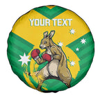 Personalised Australia Boxing Kangaroo Spare Tire Cover Aussie Pride National Color