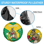 Personalised Australia Boxing Kangaroo Spare Tire Cover Aussie Pride National Color