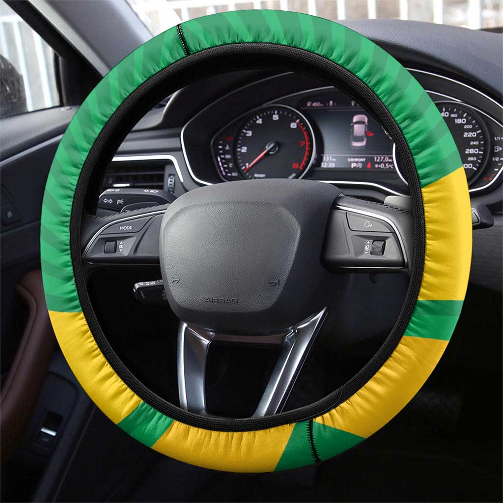 Australia Boxing Kangaroo Steering Wheel Cover Aussie Pride National Color