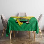 Personalised Australia Boxing Kangaroo Tablecloth Aussie Pride National Color