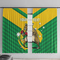 Personalised Australia Boxing Kangaroo Window Curtain Aussie Pride National Color