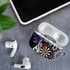 Personalised New Zealand Darts AirPods Case Ngutukaka Manaia Taniko Luxury Purple - Aussie Hoodie