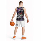 Personalised New Zealand Darts Basketball Jersey Ngutukaka Manaia Taniko Luxury Purple - Aussie Hoodie