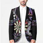 Personalised New Zealand Darts Blazer Ngutukaka Manaia Taniko Luxury Purple - Aussie Hoodie