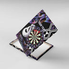 Personalised New Zealand Darts Canvas Wall Art Ngutukaka Manaia Taniko Luxury Purple - Aussie Hoodie