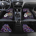 Personalised New Zealand Darts Car Mats Ngutukaka Manaia Taniko Luxury Purple - Aussie Hoodie