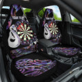 Personalised New Zealand Darts Car Seat Cover Ngutukaka Manaia Taniko Luxury Purple - Aussie Hoodie