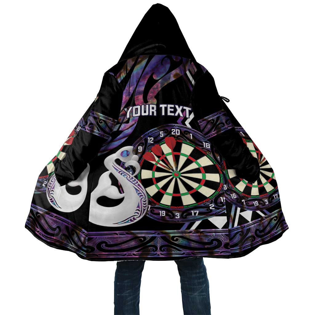 Personalised New Zealand Darts Cloak Ngutukaka Manaia Taniko Luxury Purple - Aussie Hoodie
