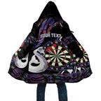 Personalised New Zealand Darts Cloak Ngutukaka Manaia Taniko Luxury Purple - Aussie Hoodie