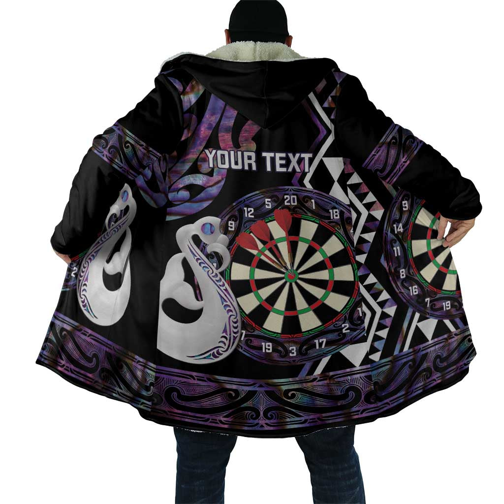 Personalised New Zealand Darts Cloak Ngutukaka Manaia Taniko Luxury Purple - Aussie Hoodie