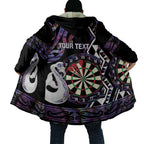 Personalised New Zealand Darts Cloak Ngutukaka Manaia Taniko Luxury Purple - Aussie Hoodie