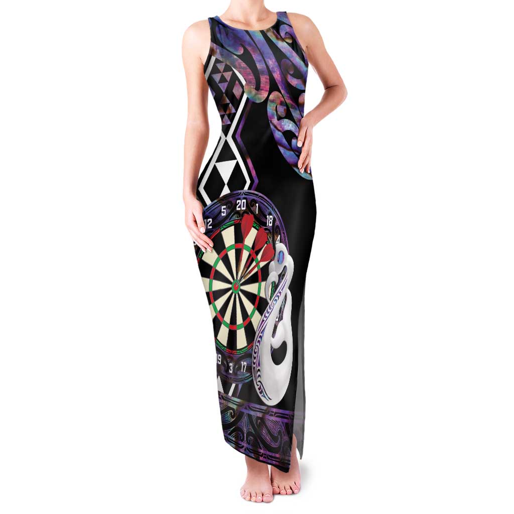 Personalised New Zealand Darts Family Matching Tank Maxi Dress and Hawaiian Shirt Ngutukaka Manaia Taniko Luxury Purple - Aussie Hoodie
