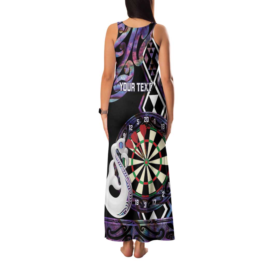Personalised New Zealand Darts Family Matching Tank Maxi Dress and Hawaiian Shirt Ngutukaka Manaia Taniko Luxury Purple - Aussie Hoodie