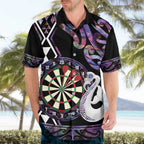Personalised New Zealand Darts Hawaiian Shirt Ngutukaka Manaia Taniko Luxury Purple - Aussie Hoodie