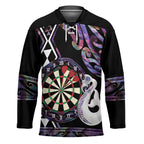 Personalised New Zealand Darts Hockey Jersey Ngutukaka Manaia Taniko Luxury Purple - Aussie Hoodie