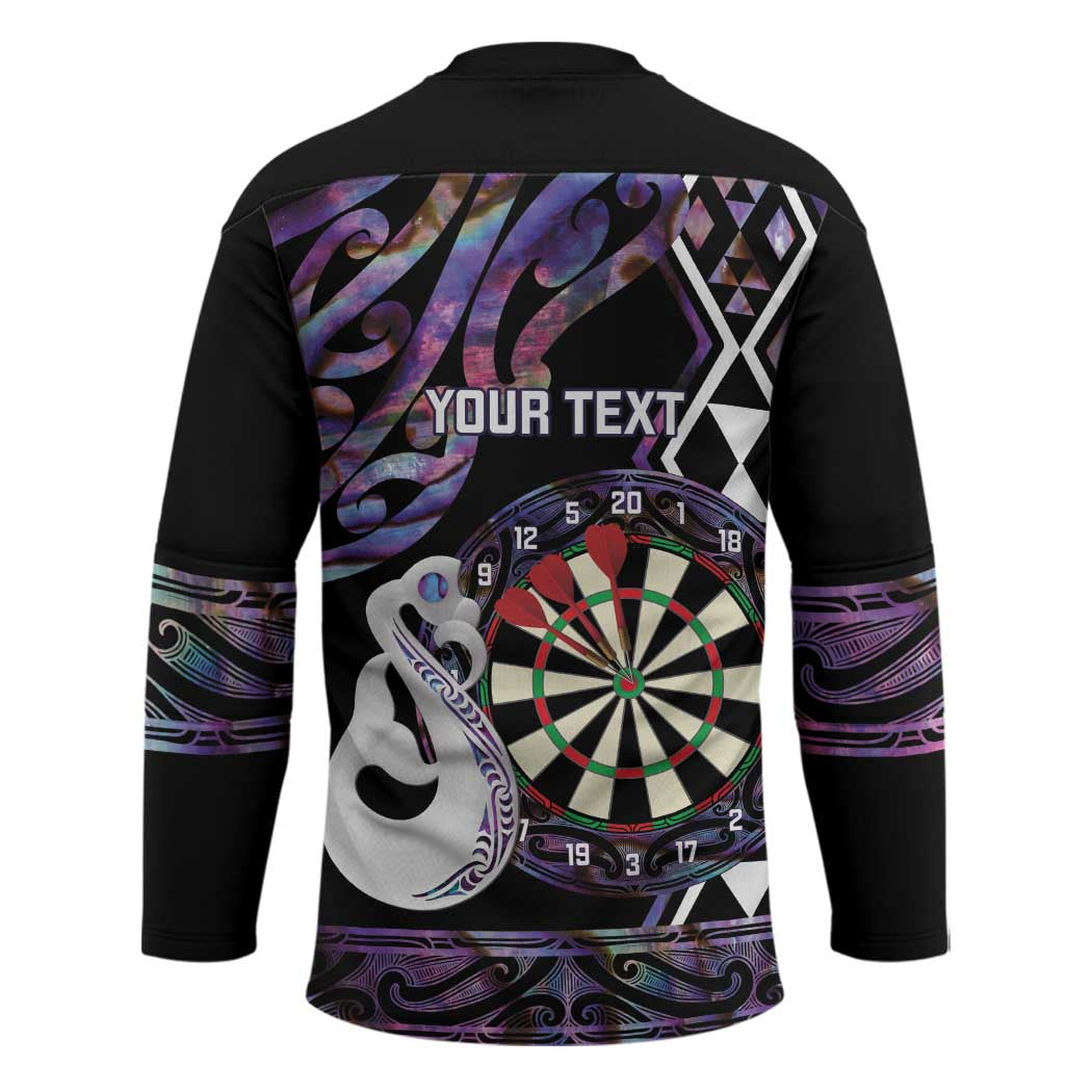 Personalised New Zealand Darts Hockey Jersey Ngutukaka Manaia Taniko Luxury Purple - Aussie Hoodie