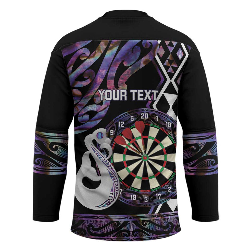 Personalised New Zealand Darts Hockey Jersey Ngutukaka Manaia Taniko Luxury Purple - Aussie Hoodie