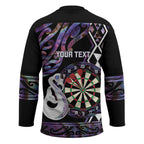 Personalised New Zealand Darts Hockey Jersey Ngutukaka Manaia Taniko Luxury Purple - Aussie Hoodie