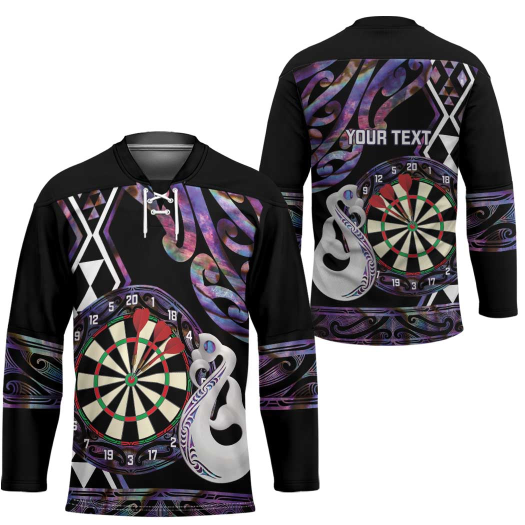 Personalised New Zealand Darts Hockey Jersey Ngutukaka Manaia Taniko Luxury Purple - Aussie Hoodie