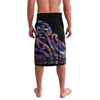 Personalised New Zealand Darts Lavalava Ngutukaka Manaia Taniko Luxury Purple - Aussie Hoodie