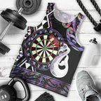 Personalised New Zealand Darts Men Tank Top Ngutukaka Manaia Taniko Luxury Purple - Aussie Hoodie