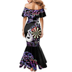 Personalised New Zealand Darts Mermaid Dress Ngutukaka Manaia Taniko Luxury Purple - Aussie Hoodie