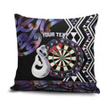 Personalised New Zealand Darts Pillow Cover Ngutukaka Manaia Taniko Luxury Purple - Aussie Hoodie