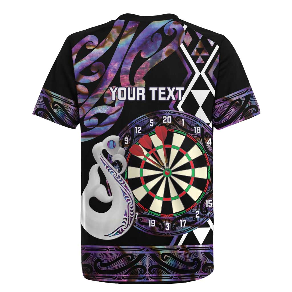 Personalised New Zealand Darts Rugby Jersey Ngutukaka Manaia Taniko Luxury Purple - Aussie Hoodie