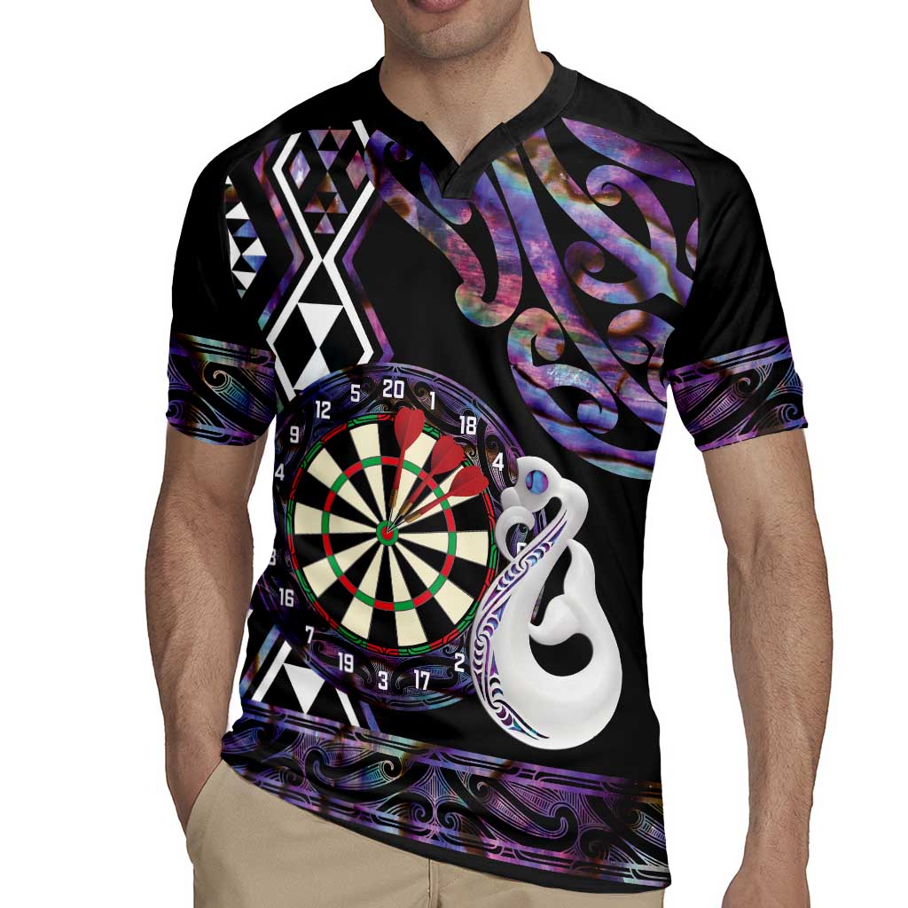 Personalised New Zealand Darts Rugby Jersey Ngutukaka Manaia Taniko Luxury Purple - Aussie Hoodie