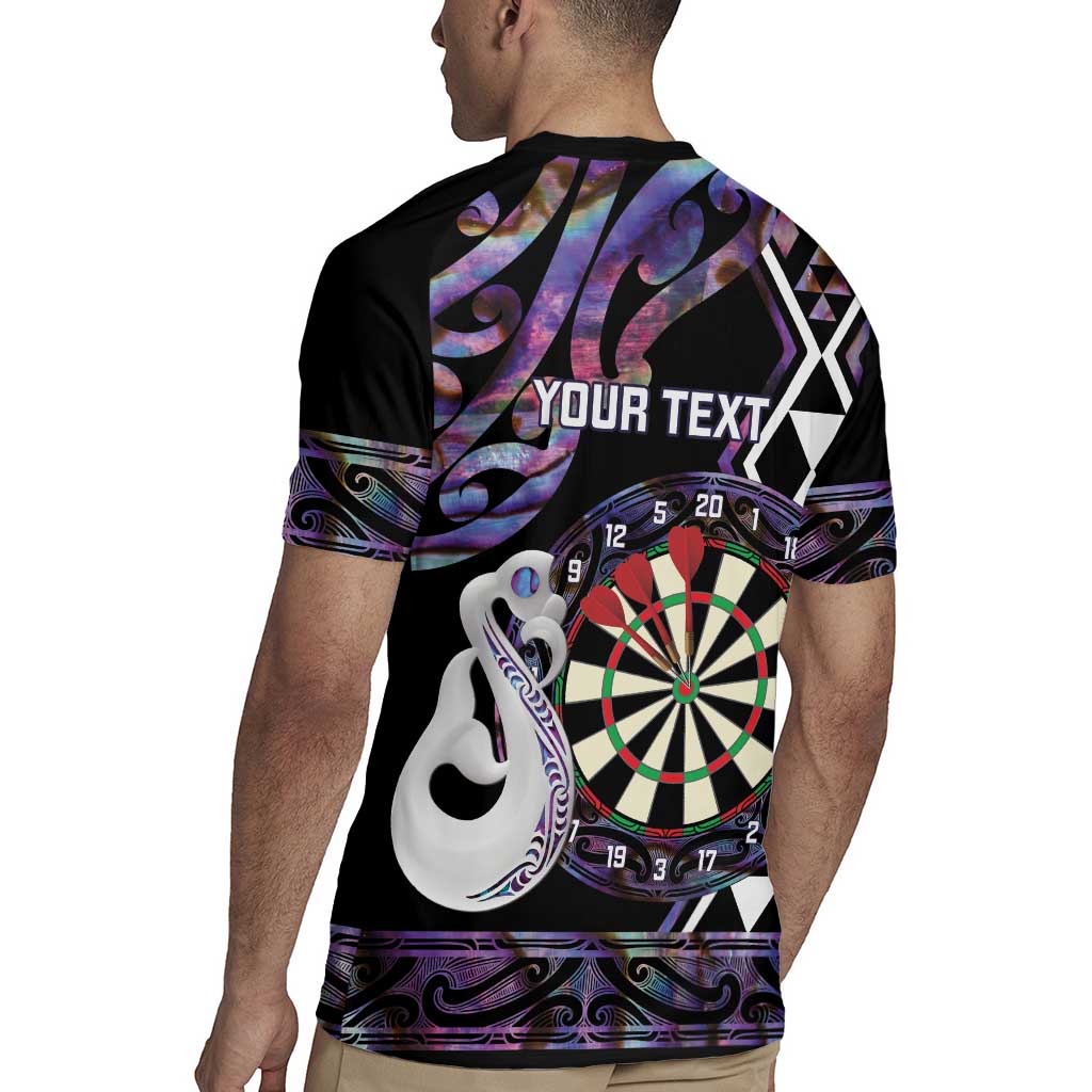 Personalised New Zealand Darts Rugby Jersey Ngutukaka Manaia Taniko Luxury Purple - Aussie Hoodie
